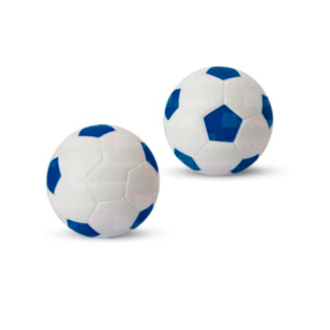 5 - PELOTA DE FUTBOL ANTIESTRÉS AZUL - BLANCO