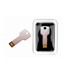 7 - MEMORIA USB MODELO LLAVE CON ESTUCHE DE METAL